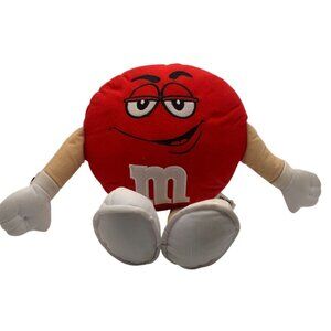 Red M&Ms Character Plush Toy With Arms & Legs 10" Collectible Stuffed Figure